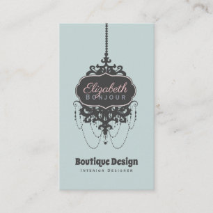 Chandelier Chic (Design toepassen op andere kaarte Visitekaartje