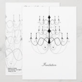 Chandelier - CP Uitnodiging (Voorkant / Achterkant)