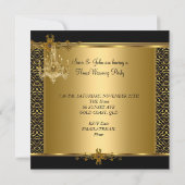 Chandelier Damask Gold Black Kaart (Achterkant)