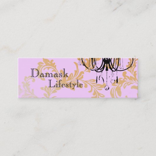 Chandelier Damask Visitekaartje (Voorkant)