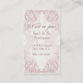 Chandelier Damask Visitekaartjes (Achterkant)