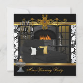 Chandelier Damask White Gold Kaart (Voorkant)