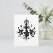Chandelier Elegance ~ Briefkaart (Staand voorkant)