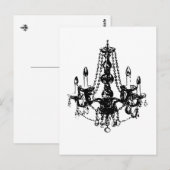 Chandelier Elegance ~ Briefkaart (Voorkant / Achterkant)
