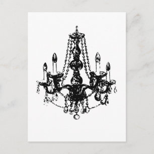 Chandelier Elegance ~ Briefkaart