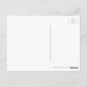 Chandelier Elegance ~ Briefkaart Black White Fun (Achterkant)