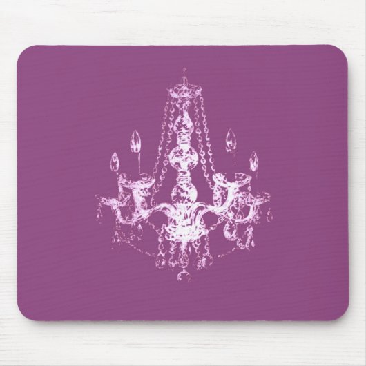 Chandelier Elegance ~ Mousepad Muismat (Voorkant)