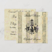 Chandelier Elegance ~ Uitnodiging (Voorkant / Achterkant)