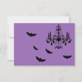 Chandelier en Bats RSVP Kaartje (Achterkant)