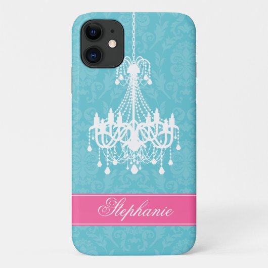  Chandelier en Damask Pattern Case-Mate iPhone Case (Achterkant)