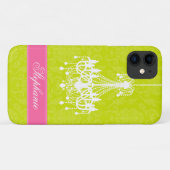  Chandelier en Damask Pattern Case-Mate iPhone Case (Achterkant (horizontaal))