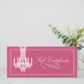 CHANDELIER GIFT-CERTIFICAAT (Staand voorkant)
