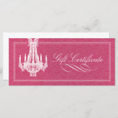CHANDELIER GIFT-CERTIFICAAT (Voorkant / Achterkant)