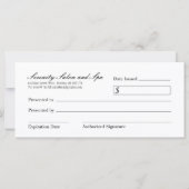 CHANDELIER GIFT-CERTIFICAAT (Achterkant)