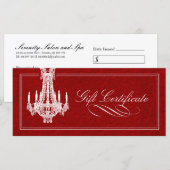 CHANDELIER GIFT-CERTIFICAAT (Voorkant / Achterkant)
