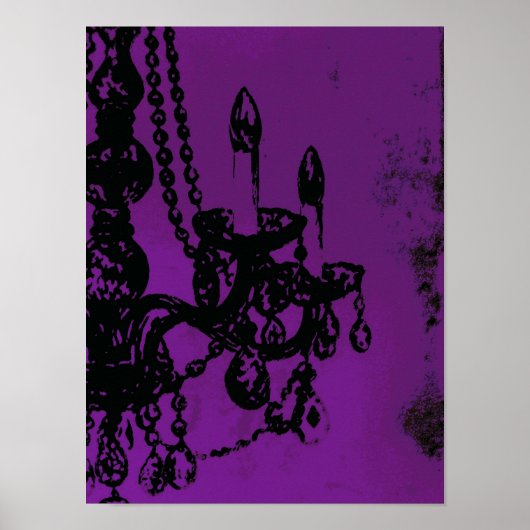 Chandelier Glamor ~ Poster (Voorkant)
