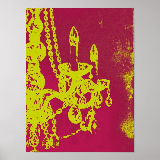 Chandelier Glamour ~ Print / Poster (Voorkant)