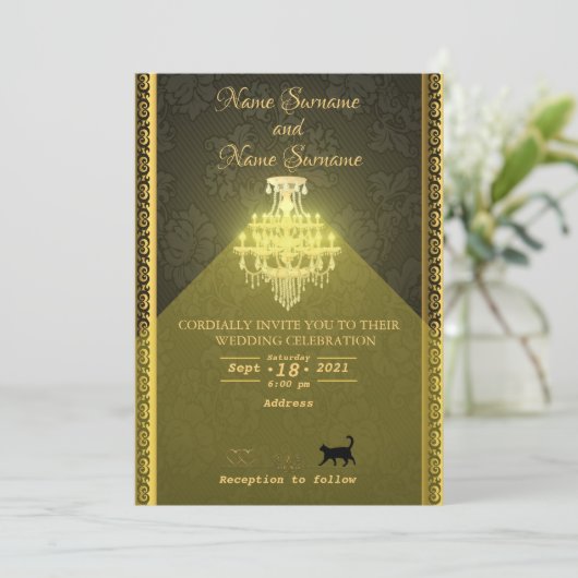 Chandelier Kaart (Staand voorkant)