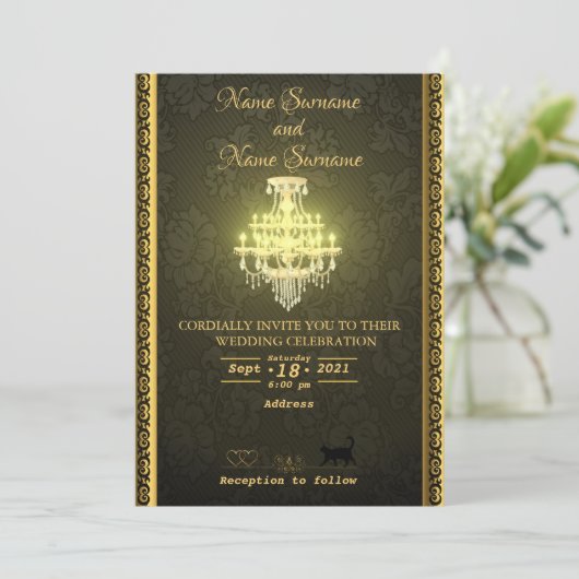 Chandelier Kaart (Staand voorkant)