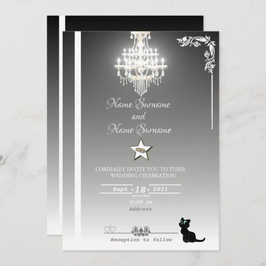 Chandelier Kaart (Voorkant / Achterkant)