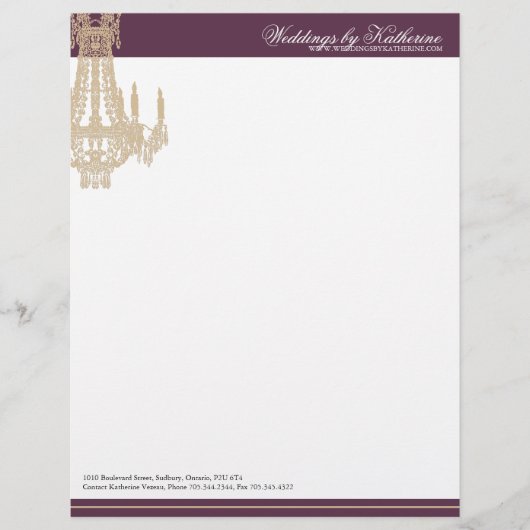 Chandelier Letterhead Briefhoofd (Voorkant)