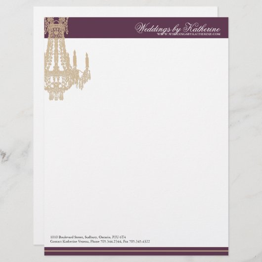 Chandelier Letterhead Briefhoofd (Voorkant / Achterkant)