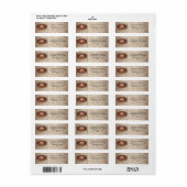 Chandelier Lijst Cupcake Pink en Brown Damask Etiket (Full Sheet)