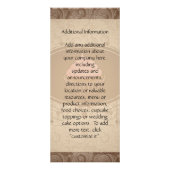 Chandelier Lijst Cupcake Pink en Brown Damask Reclamekaart (Achterkant)