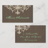 Chandelier Pleasure ~ Visitekaartje (Voorkant / Achterkant)