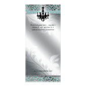 Chandelier Real Estate Spa Leopard Glitter Leaf Reclamekaart (Achterkant)