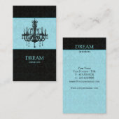 Chandelier Real Estate Visitekaartje Blue (Voorkant / Achterkant)