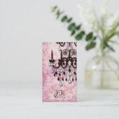 Chandelier Realtor  Damask Visitekaartje (Staand voorkant)