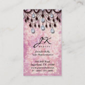 Chandelier Realtor  Damask Visitekaartje (Achterkant)