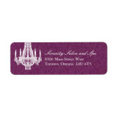 Chandelier Return Address Labels (Voorkant)