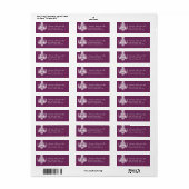 Chandelier Return Address Labels (Full Sheet)