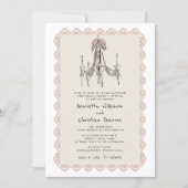 Chandelier Romance Vintage Wedding  website  Kaart (Voorkant)