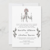 Chandelier Romantic Blush Pink Bow Formal Wedding  (Voorkant)