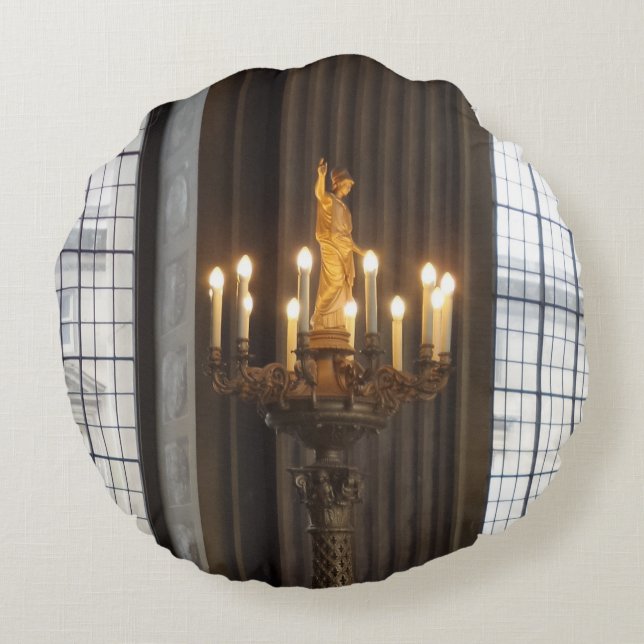 Chandelier Round Pillow Rond Kussen (Achterkant)