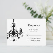 Chandelier RSVP Kaartje (Staand voorkant)