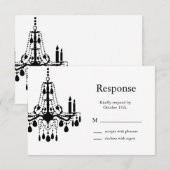 Chandelier RSVP Kaartje (Voorkant / Achterkant)