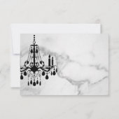 Chandelier RSVP op Marble Kaartje (Achterkant)