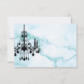 Chandelier RSVP op Turquoise Marble (Achterkant)