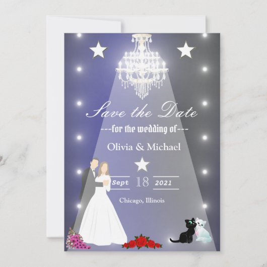 Chandelier Save The Date (Voorkant)