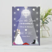 Chandelier Save The Date (Staand voorkant)
