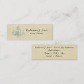 Chandelier Skinny Visitekaartje - Cream (Voorkant / Achterkant)