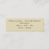 Chandelier Skinny Visitekaartje - Cream (Achterkant)