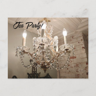 Chandelier Tea Party! Briefkaart