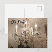Chandelier Tea Party! Briefkaart (Voorkant / Achterkant)