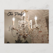 Chandelier Tea Party! Briefkaart (Voorkant)