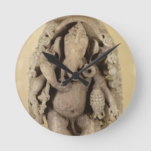 Chandella Dynasty (zandsteen) Ronde Klok (Voorkant)